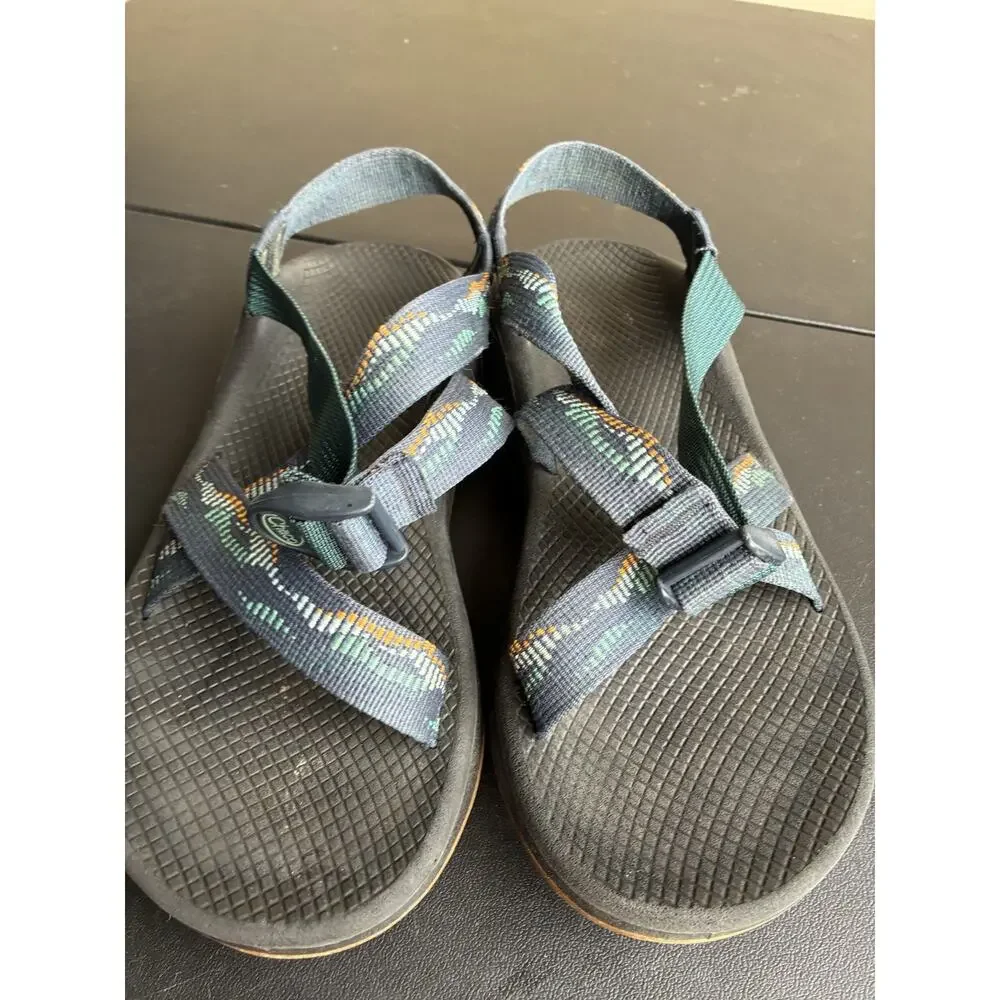 Chaco Cloud Mens Sandals Scrap Navy Straps J106527 Size 10m Blue